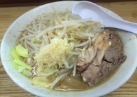 「小ラーメン（にんにく）」@ラーメン二郎 赤羽店の写真