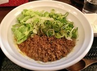 「汁なし担々麺セット（麺140g / 2辛） \800」@広島式 汁無し担担麺 湯島ひよこ堂の写真