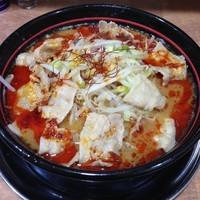 「真紅ラーメン（￥800）」@麺でる 真紅 大岡山店の写真