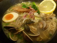 「【限定】蛤そば」@あら焼鶏白湯 カシムラの写真