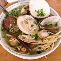 「【限定】蛤の貝ラーメン（蛤入り）1,300円」@MENYA 食い味の道有楽の写真