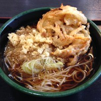 「かけ（￥320）＋かき揚げ（クーポン）」@ゆで太郎 本所吾妻橋店の写真