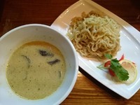 「グリーンカレーつけめん（小盛り） ￥800」@つけめん かねかつの写真