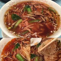 「豚肉細切りあんかけスープそば 870円」@龍鳳の写真