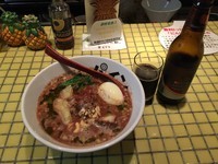 「【限定】チョコ・パイナップル担々麺『カカカカカカオ』¥870」@パイナップルラーメン屋さん パパパパパインの写真