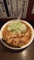 「らーめん(太麺・2玉・ねぎ増し)」@あまみ屋の写真