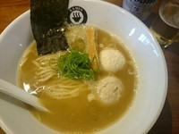 「【2周年限定】軍鶏と鰆節の白湯らーめん￥880」@RAMEN GOTTSUの写真