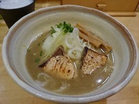 「鰤らぁめん(塩)730円＋鰤の照り焼き＋ビール×2本」@めんや 正明の写真