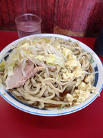「小ラーメン アブラ少なめ ニンニク少し」@ラーメン二郎 目黒店の写真