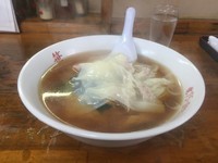 「ワンタン麺」@手打ちラーメン 笹の写真