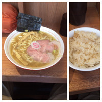 「煮干しそば730円+炊き込みごはん100円」@煮干中華そば 鈴蘭 中野店の写真