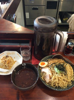 「本家田ぶしつけ麺＆半麦飯チャーハン」@麺処 田ぶし 高円寺本店の写真