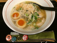 「ダブル味玉ラーメン」@麺や拓 エビス店の写真