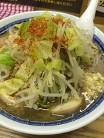 「ラーメン  味玉  ニンニク少なめ」@ラーメン アカリケンの写真