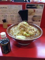 「小ラーメン  麺増し  豚2枚  生姜  たまねぎ」@麺屋 桐龍の写真