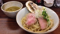 「濃厚牡蠣つけ麺＋貝めしセット＋麺大盛(930円＋150円)」@貝だしラーメン 貝ガラ屋の写真