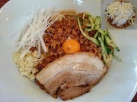 「【祝日限定】メガジャージャー麺（追い飯付き）￥830」@メガガンジャの写真