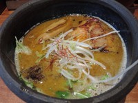 「海老ポタらぁめん」@俺の創作らぁめん 極や 上野広小路店の写真