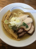 「海の幸薫潮そば750円、肩ロースちゃーしゅー250円」@創麺業 磯部水産の写真