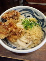 「HG鶏天冷やし醤油うどん510円」@こくわがたの写真
