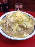 「小ラーメン アブラ少なめ ニンニク少し」@ラーメン二郎 目黒店の写真