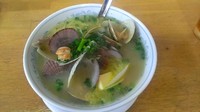 「【昼限定】活 貝のラーメン+大蛤」@MENYA 食い味の道有楽の写真