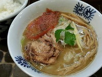 「【限定】濃厚渡り蟹蕎麦(半ライス付き)900円」@特級鶏蕎麦 龍介の写真