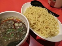 「黒胡麻担々つけ麺（大盛・1辛） \960」@つけめん工房 浅草製麺所の写真