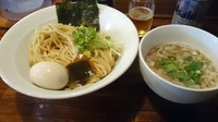 「幻六醤油つけそば &味玉+缶ビール」@中華そば 幻六の写真