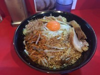 「まぜそば小 ニンニク アブラ カリカリ 七味」@麺屋 桐龍の写真