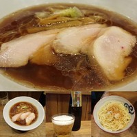 「【限定】伊吹煮干しそば＋替え玉」@麺屋KABOちゃんの写真