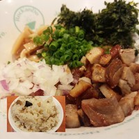 「【期間限定】和えそば＋炊き込みご飯（小）」@麺屋 六感堂 Rock'anDoの写真