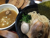 「味玉つけ麺（８８０円）＋半チャーシュー」@めん屋 最も 八柱店の写真