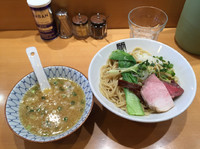 「濃厚鶏つけそば 850円」@竹末東京プレミアムの写真