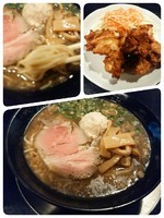 「煮干しラーメン醤油、から揚げ」@麺ジャラスKの写真