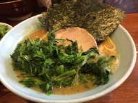 「のりらーめん+ほうれん草／￥750+100」@横浜家系ラーメン 家家家 飯田橋店の写真