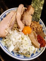 「【限定】バターチキンカレーまぜそば￥800＋大盛￥50」@狼煙 〜NOROSHI〜の写真