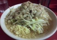 「小ラーメン（にんにく・あぶら）」@ラーメン二郎 桜台駅前店の写真