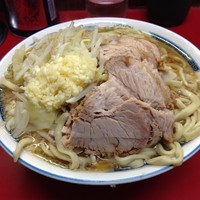 「小ラーメン豚入り（￥600）」@ラーメン二郎 目黒店の写真