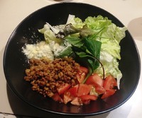 「イタリアンまぜそば ￥900＋ チーズ増し￥？」@麺や 海老庵の写真