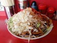 「大まぜそば800円+全マシ（無料）」@ひたちなか大盛軒の写真