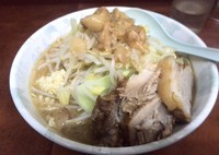 「小ラーメン（にんにく・あぶら）」@ラーメン二郎 めじろ台法政大学前店の写真