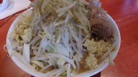 「小ラーメン（650円）＋生姜（50円）」@ラーメン二郎 会津若松駅前店の写真