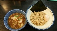 「つけ麺(魚介豚骨醤油)(あつもり)＋味玉」@げんまんの写真