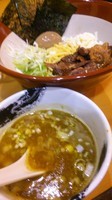 「ＧＣＴ（牛筋カレーつけ麺）➕ライス➕オールフリー」@麺屋 扇 SENの写真
