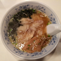 「ワンタンメン650円＋焼餃子380円」@恩豊園の写真