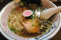 「中華そば さんま香油入り 震災復興祈願」@二代目 にゃがにゃが亭の写真