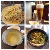 「ざるつけ麺＋水餃子＋生ビール＋いろいろ」@柳麺 呉田-goden-の写真