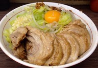 「小豚Ｗ８９０円　汁なし８０円」@ラーメン二郎 横浜関内店の写真