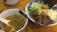 「【きまぐれ限定】ＧＣＴ（牛筋カレーつけ麺）830円＋水餃子」@麺屋 扇 SENの写真